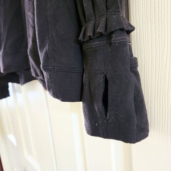 Lululemon Black Pullover Hoodie Wrist Hidden Pockets - Picture 2 of 5